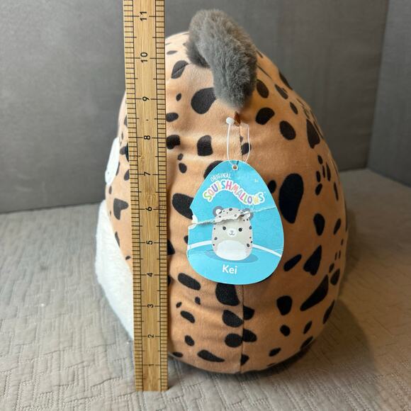 NWT Squishmallow Kei the Cheetah 10" Soft Plush Toy KellyToy Soft Belly - Picture 10 of 10
